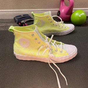 Converse Unt1tl3d Not A Chuck All Star Hi Men's Shoes Sneakers Green Volt